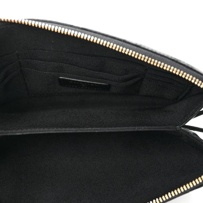 Chanel Lambskin Coco Charms Quilted Pouch Bag Black 5 of 7