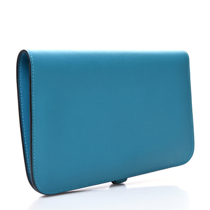 Hermes Swift Dogon Duo Wallet Turquoise 4 of 12