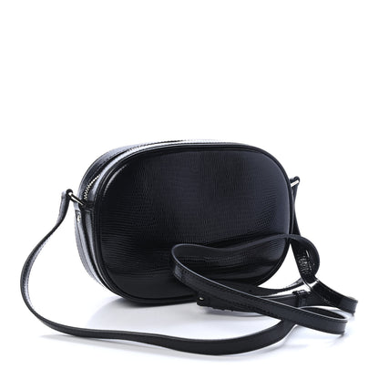 Saint Laurent Calfskin Lizard Embossed Le 61 Camera Bag Black 2 of 4