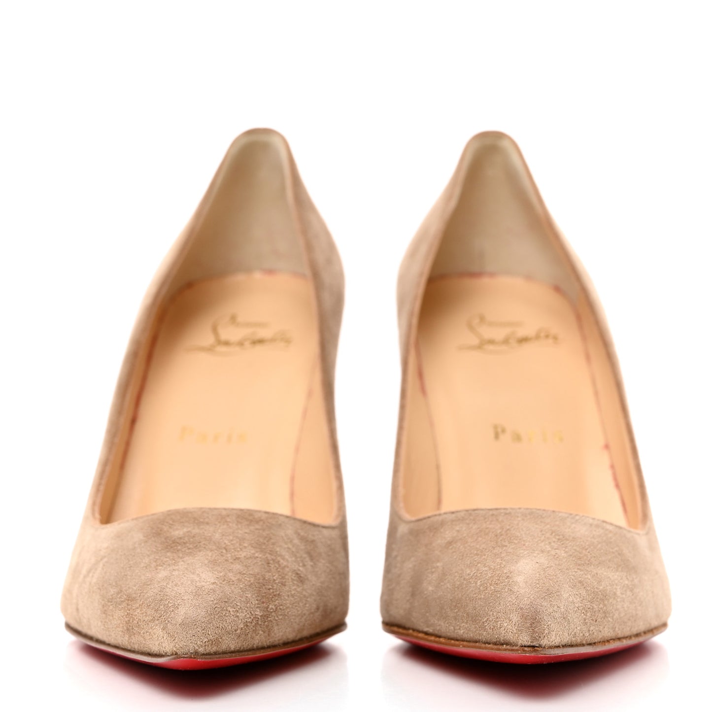 Veau Velours Decoltish 85 Pumps 35.5 Cappuccino