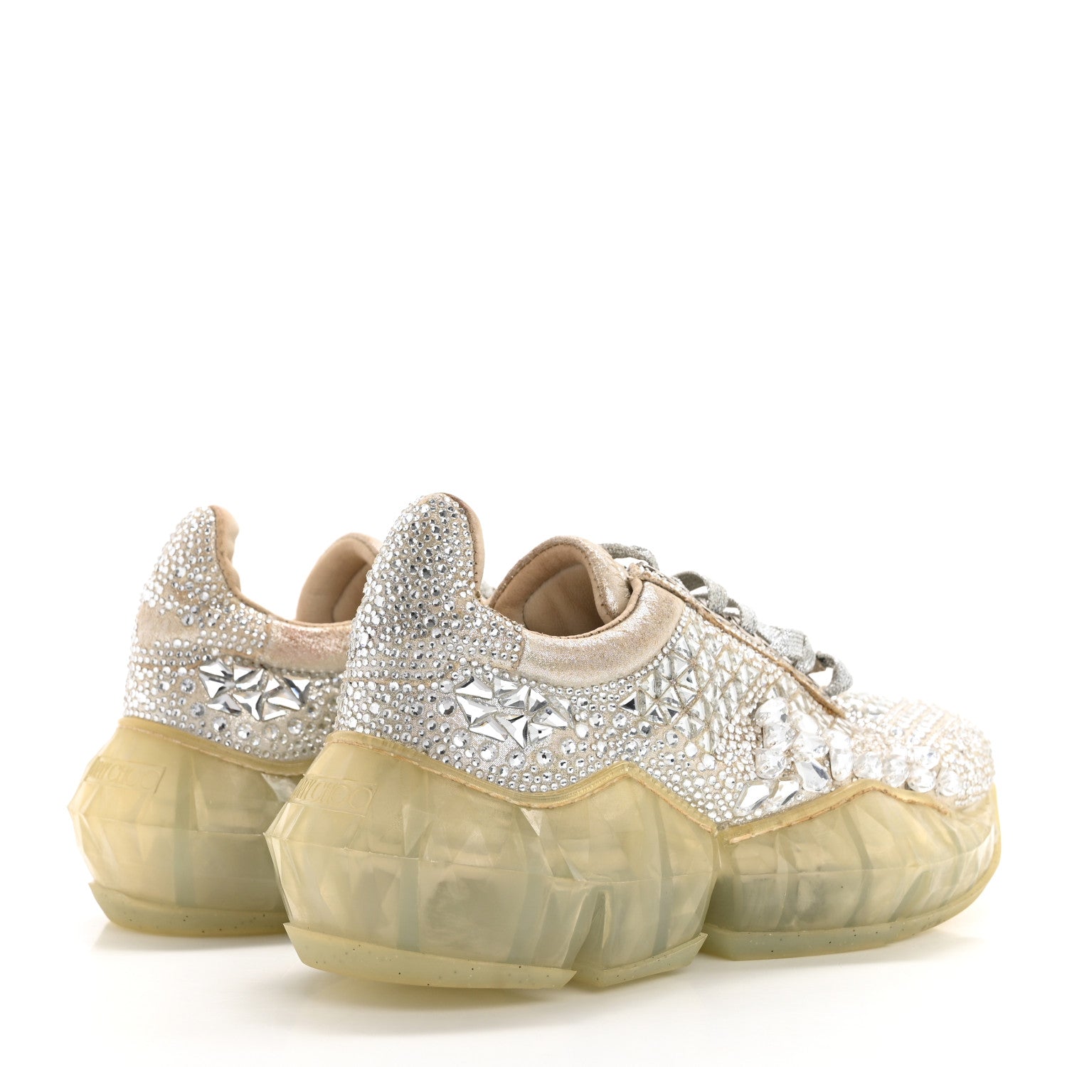 Jimmy Choo Crystal Womens Diamond F Low Top Sneaker 37 4 of 13