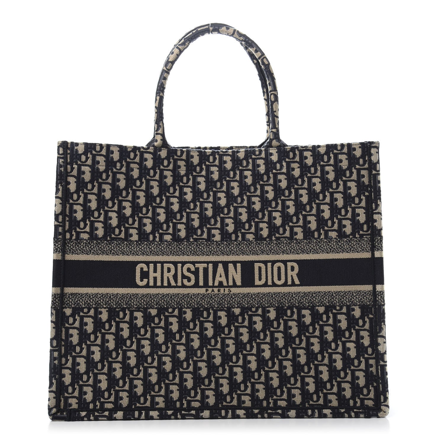 Christian Dior Oblique Book Tote Blue Multicolor 1 of 12