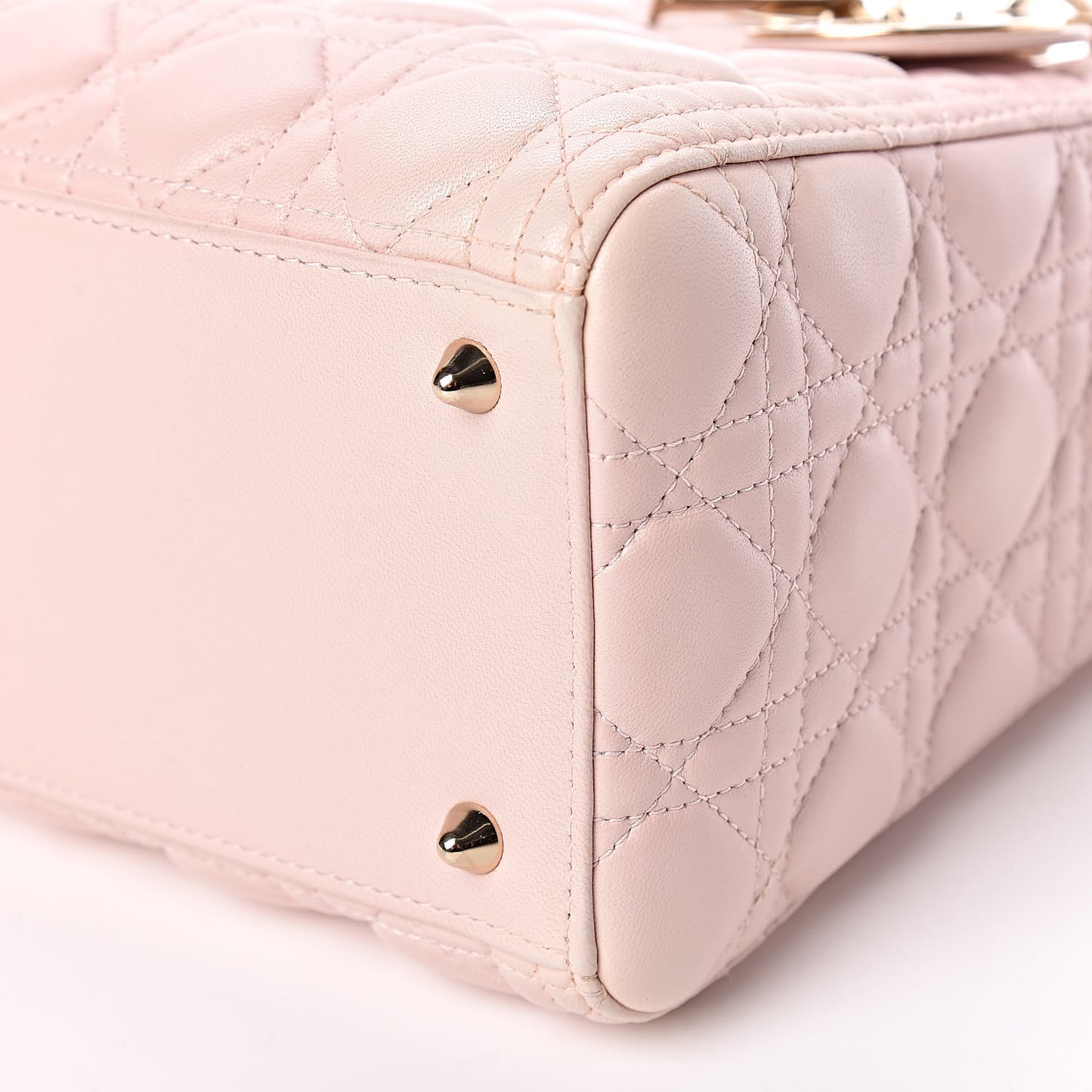 Lambskin Cannage Medium Lady Dior Light Pink