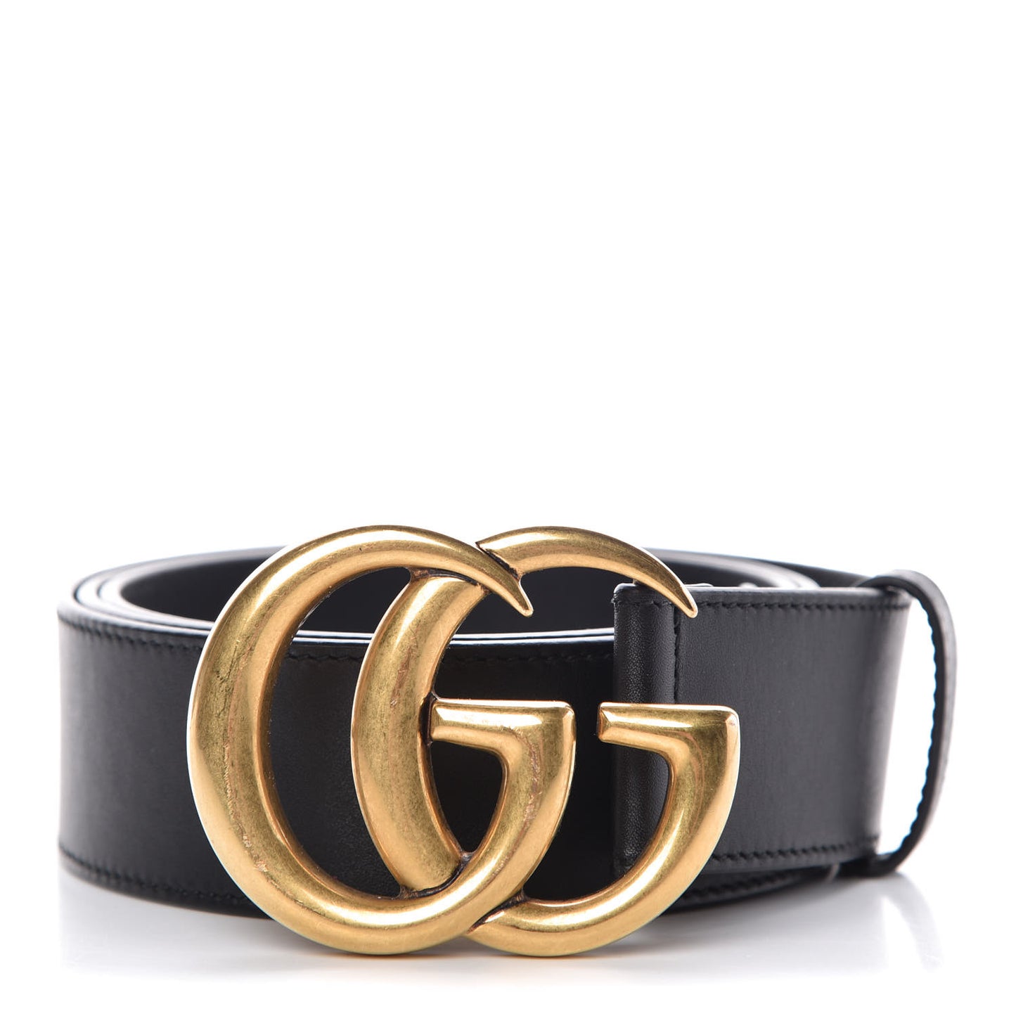Moon Calfskin Double G 40mm Belt 105 42 Black