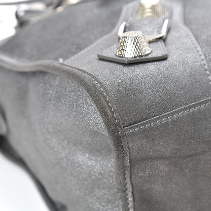 Balenciaga Craquele Calfskin Giant 21 Silver Hardware City Ardoise 10 of 13