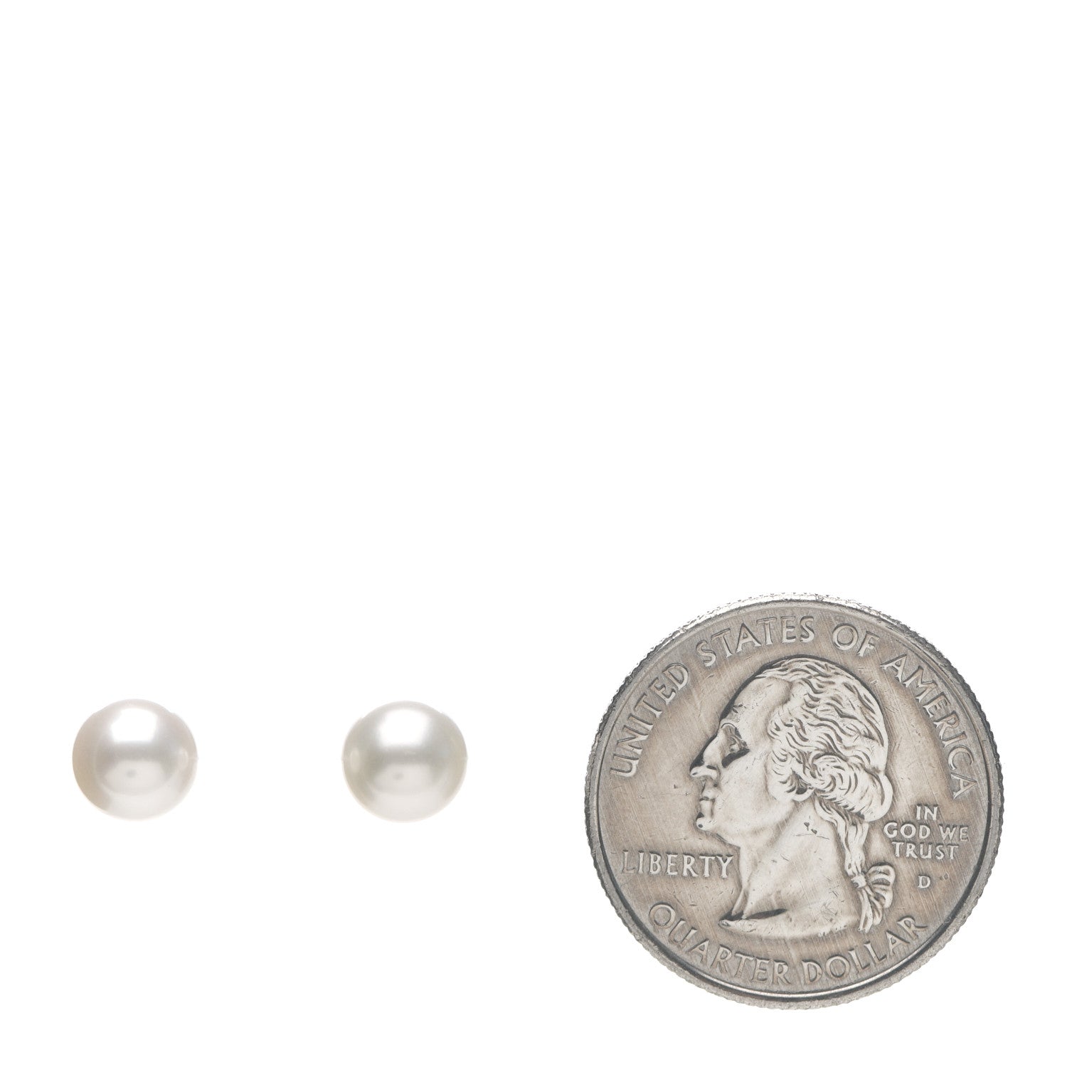 Tiffany Sterling Silver Freshwater Pearl 7mm Ziegfeld Earrings 2 of 3