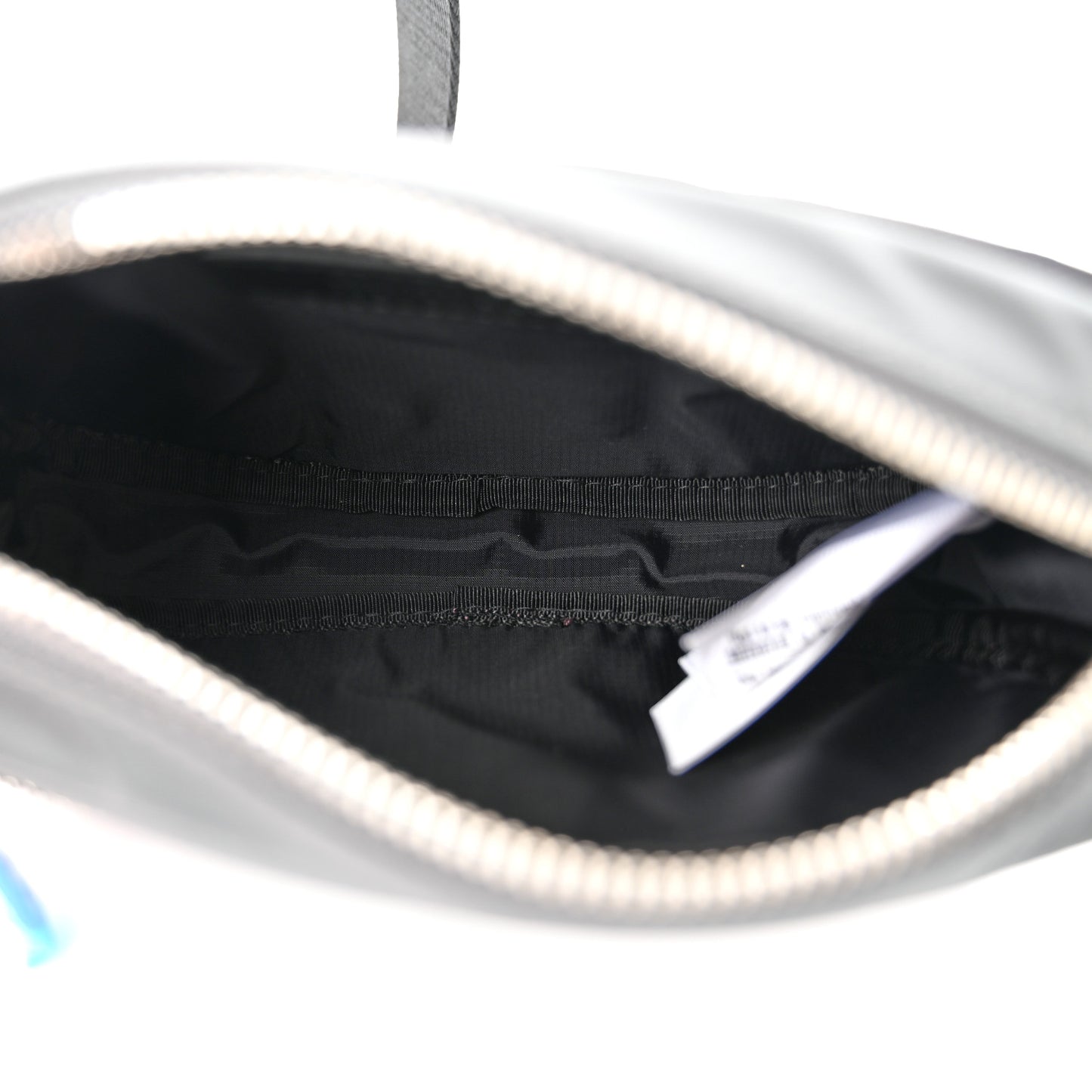 Econyl Logo Print Small Cannon Bum Bag Charcoal Grey