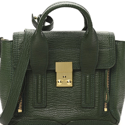3.1 Phillip Lim Textured Calfskin Mini Pashli Satchel Military Green 7 of 9