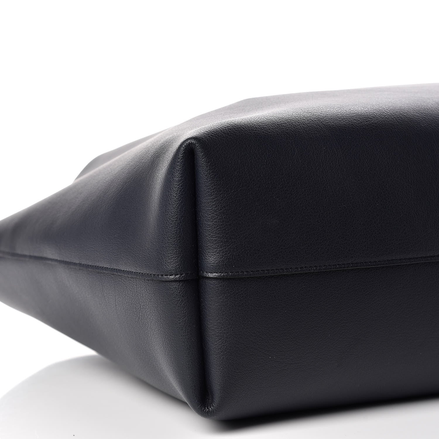 Saint Laurent Calfskin Large Shopping Tote Deep Marine 11 of 13