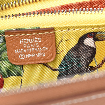 Hermes Epsom Silk'in Compact Wallet Gold Jaune De Naples 6 of 9
