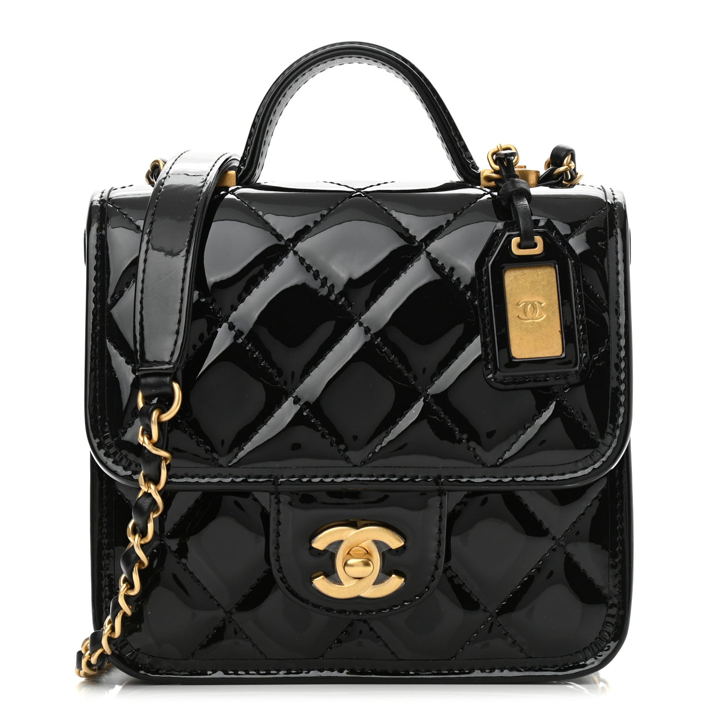 Patent School Memory Mini Top Handle Flap Black
