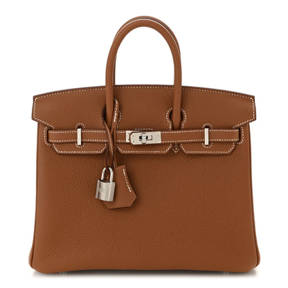 Hermes Togo Birkin 25 Gold 1 of 10