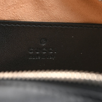 Gucci Calfskin Matelasse Aria Mini GG Marmont Chain Shoulder Bag Black 6 of 11