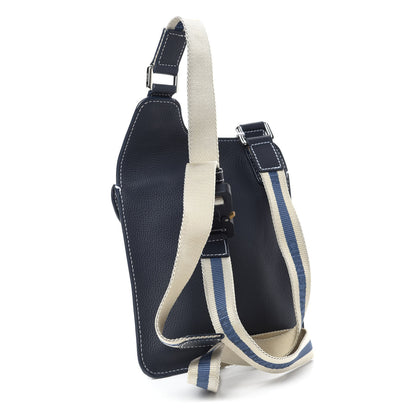 Christian Dior X KAWS Grained Calfskin Saddle Pouch Blue Multicolor 3 of 11