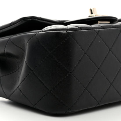 Chanel Lambskin Quilted Mini Square Flap Black 9 of 10