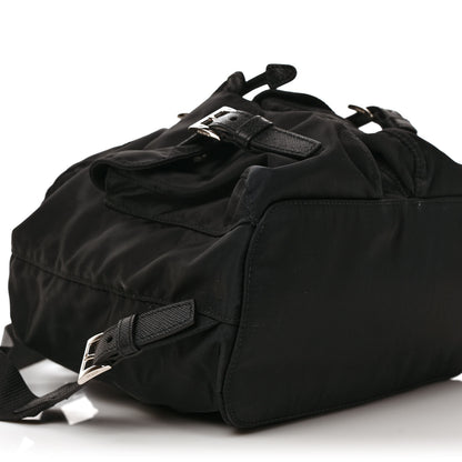 Prada Tessuto Nylon Saffiano Small Backpack Black 8 of 9
