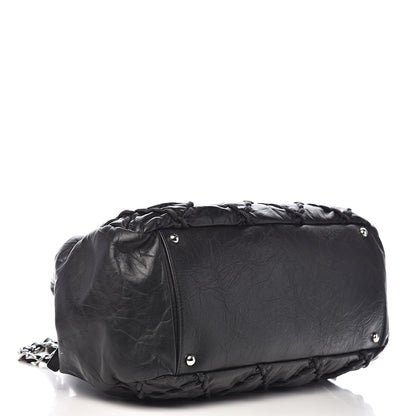 Chanel Calfskin Ultra Stitch Bowler Black 5 of 11