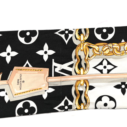 Louis Vuitton Silk Monogram Confidential Bandeau Black 4 of 4