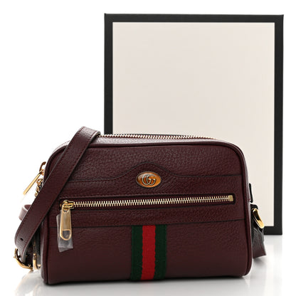 Gucci Calfskin Web Mini Ophidia Shoulder Bag Vintage Bordeaux 12 of 12