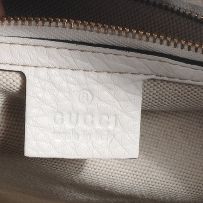 Gucci Leather Vintage Web Boston White 7 of 10