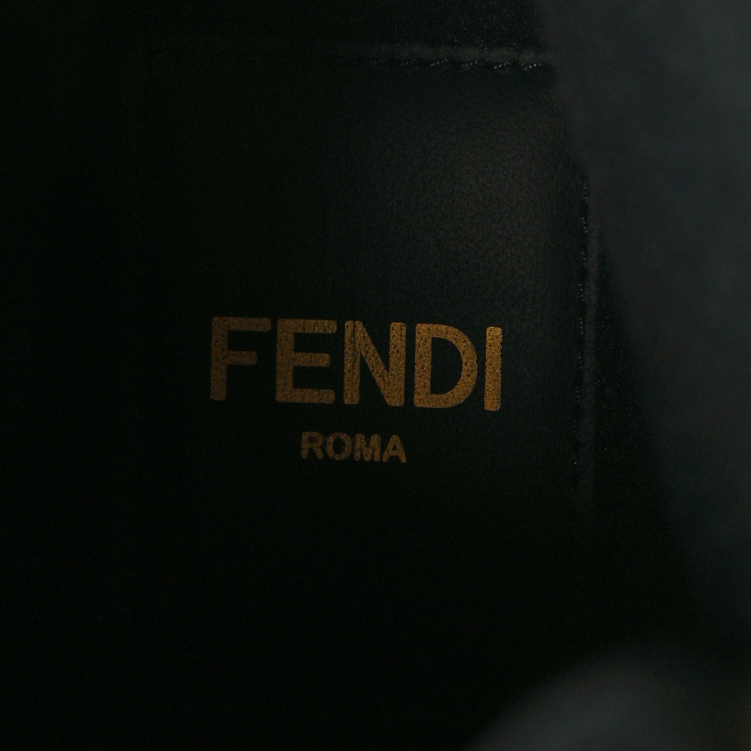 Fendi Nylon Baguette Domino 50mm Biker Boots 37 Mimosa Black 8 of 8