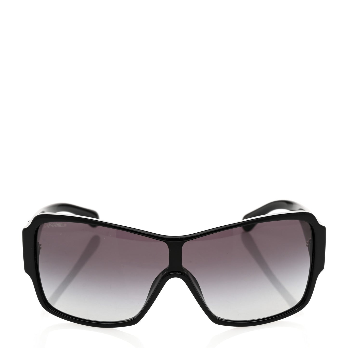 Acetate Shield Sunglasses 5449-A Black