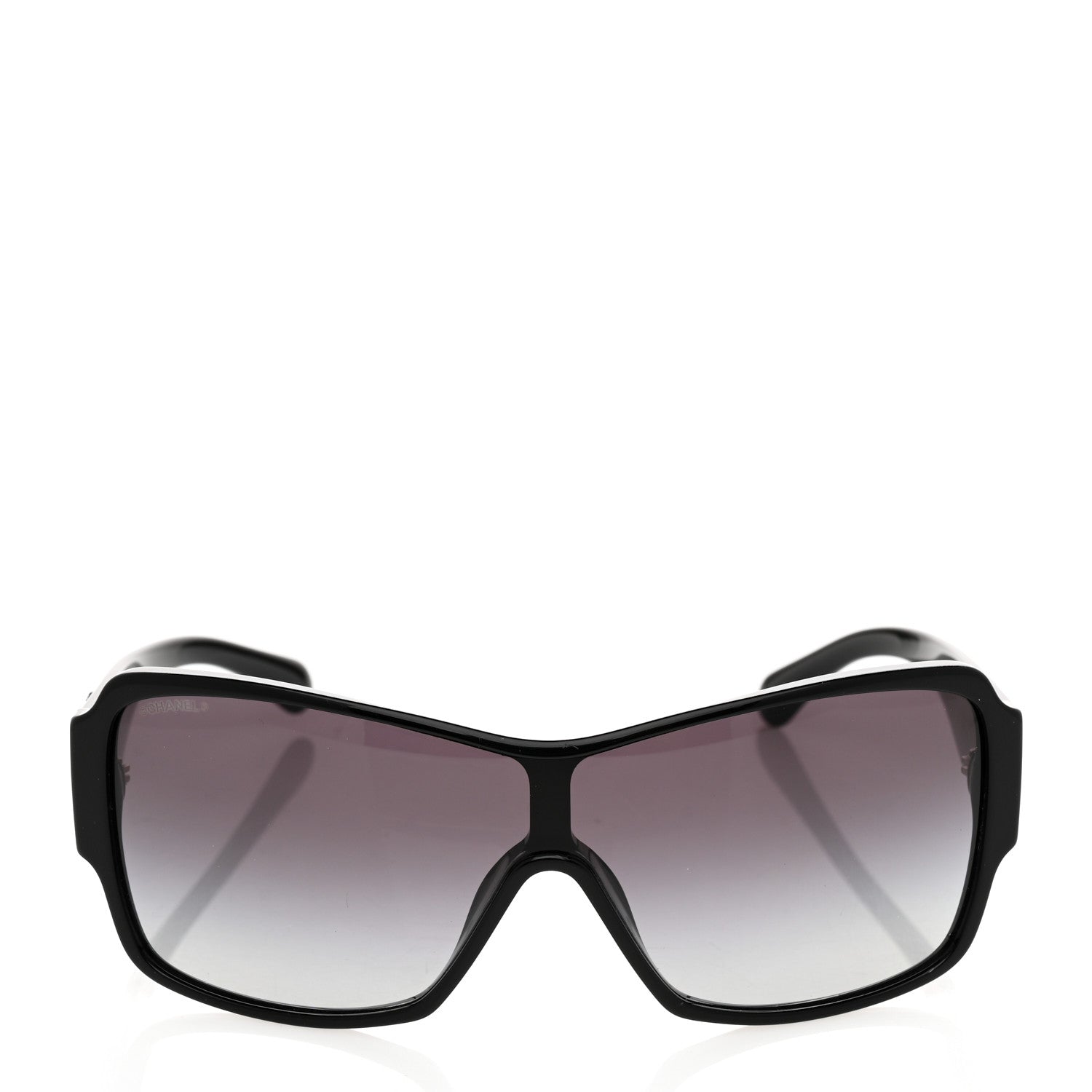 Chanel Acetate Shield Sunglasses 5449-A Black 2 of 8