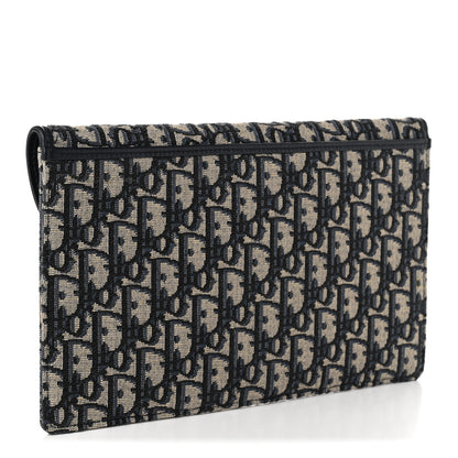 Christian Dior Oblique Bobby Pouch Blue 3 of 12