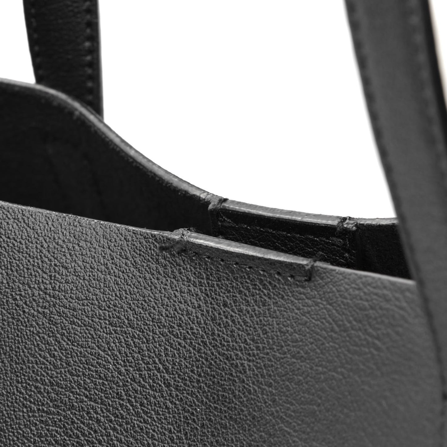 Calfskin Large Shopping Tote Black