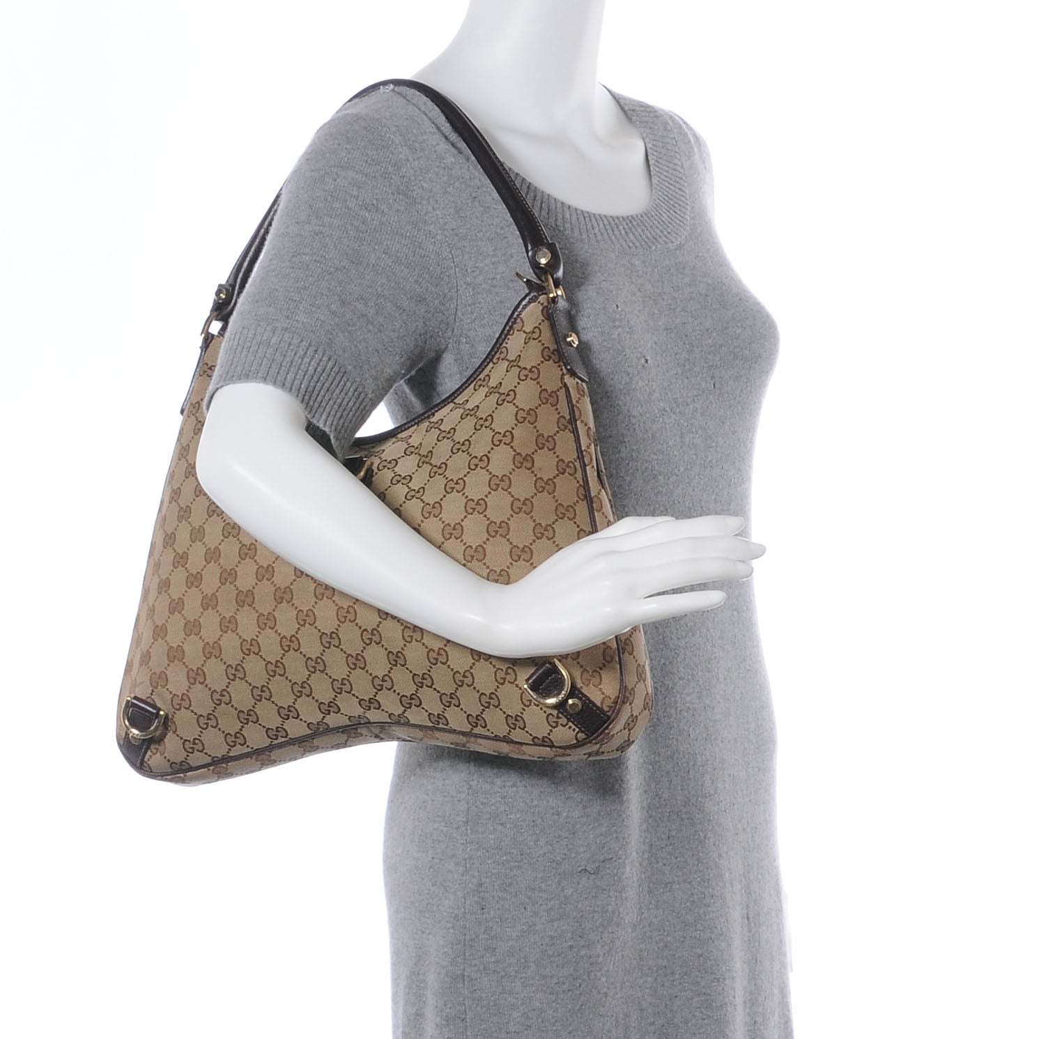 Gucci Monogram Abbey Hobo Ebony 2 of 7