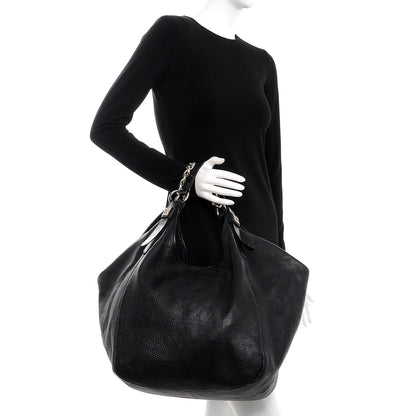 Givenchy Leather Chain Hobo Shoulder Bag Black 2 of 12