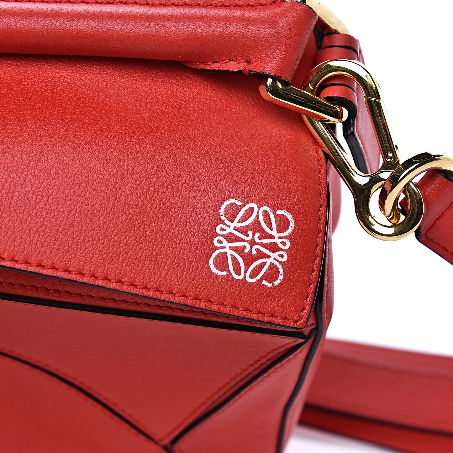 Calfskin Small Puzzle Bag Scarlet
