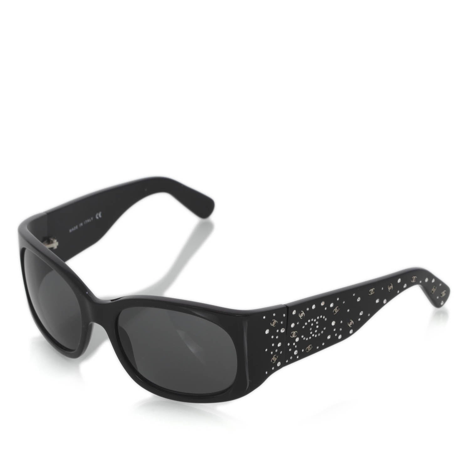 Chanel Swarovski Crystal CC Logo Sunglasses 5134 B 1 of 8