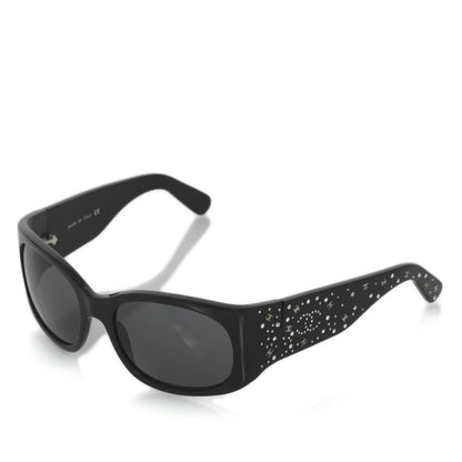 Chanel Swarovski Crystal CC Logo Sunglasses 5134 B 1 of 8