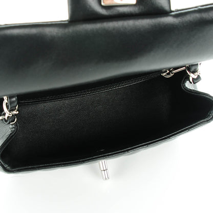 Chanel Lambskin Quilted Mini Square Flap Black 5 of 7