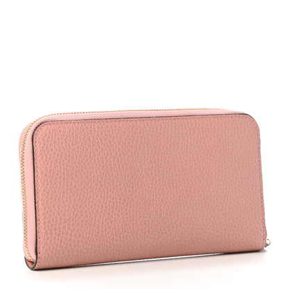 Gucci Dollar Calfskin GG Zip Around Wallet Soft Pink 2 of 4