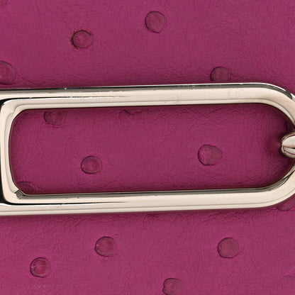 Hermes Ostrich Mini Sac Roulis Rose Pourpre 12 of 14