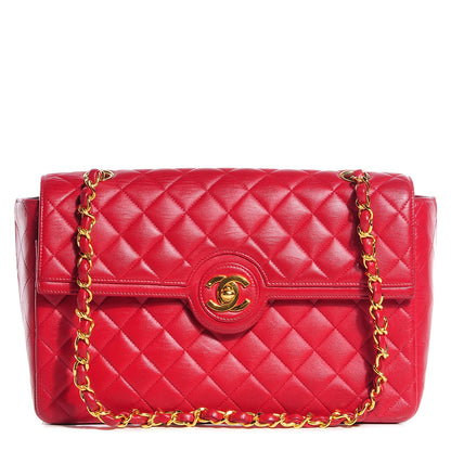 Chanel Lambskin Medium Single Flap Red 1 of 24