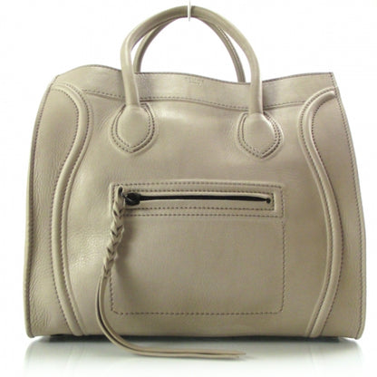 Celine Leather Phantom Luggage Bag Taupe 1 of 9