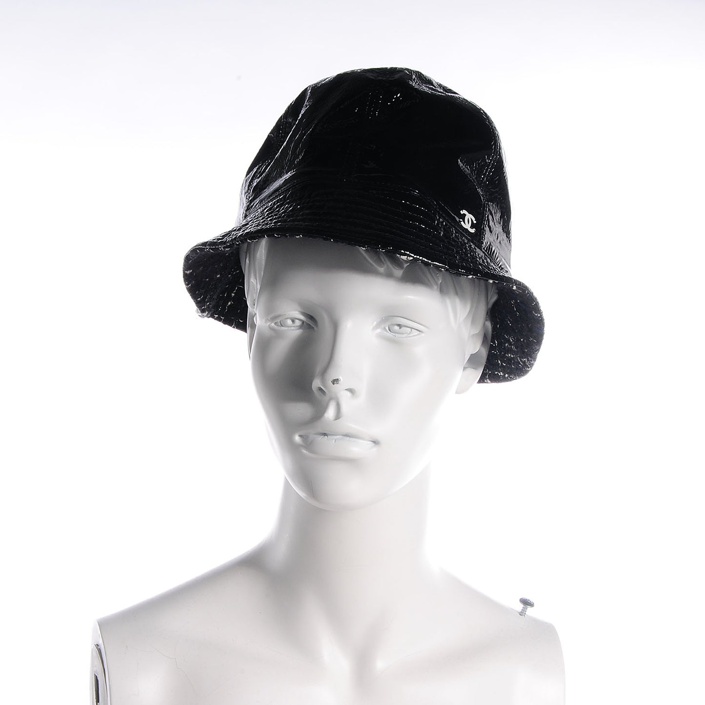 Vinyl Tweed Bucket Hat 58 Black