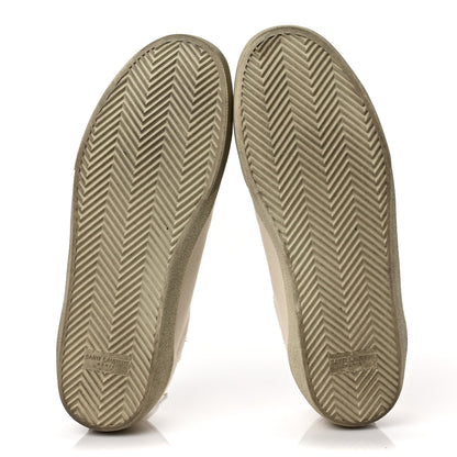 Saint Laurent Distressed Canvas Court Classic Sneakers 41 Panna 6 of 16