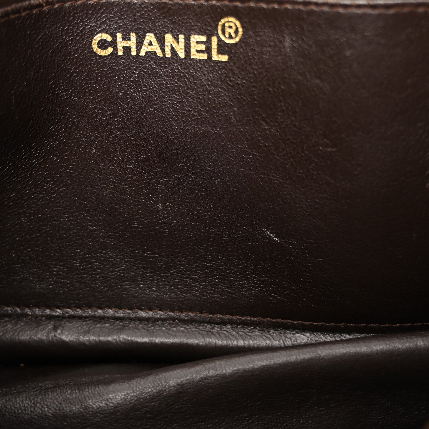 Chanel Lambskin Chevron Small Shoulder Bag Dark Brown 12 of 15