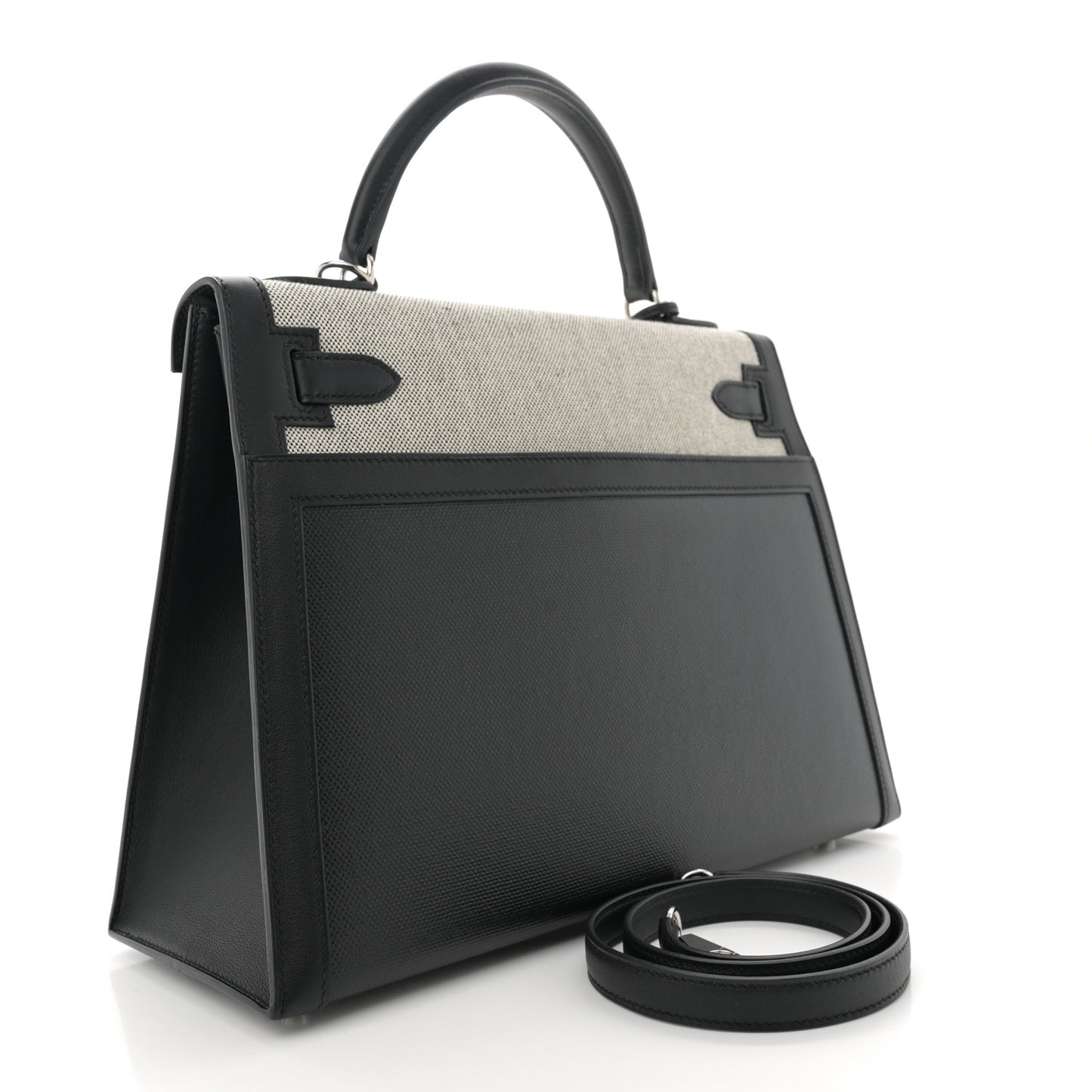Berline Toile Swift Kelly Sellier 32 Black Ecru