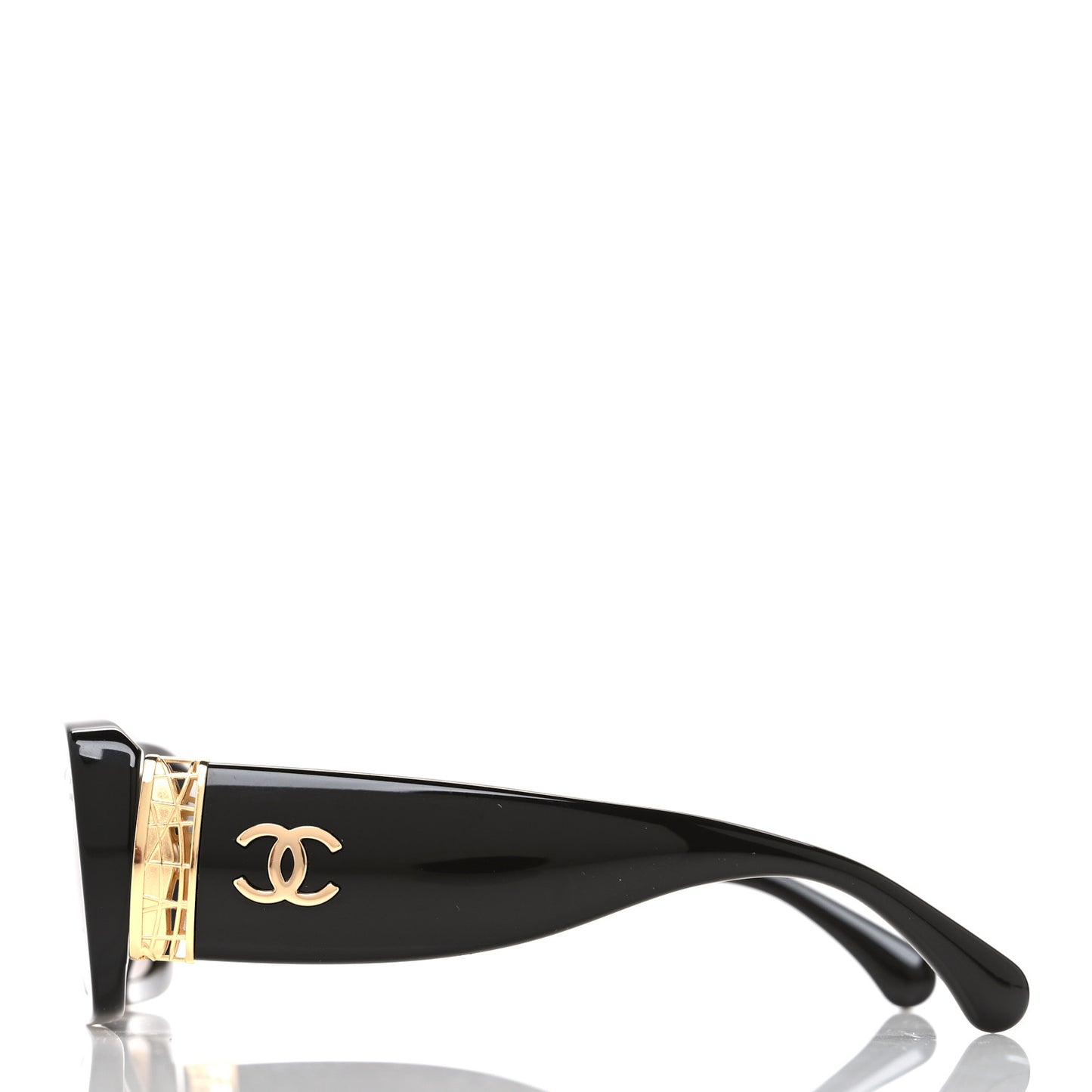 Acetate Rectangle Sunglasses 5534-A Dark Brown