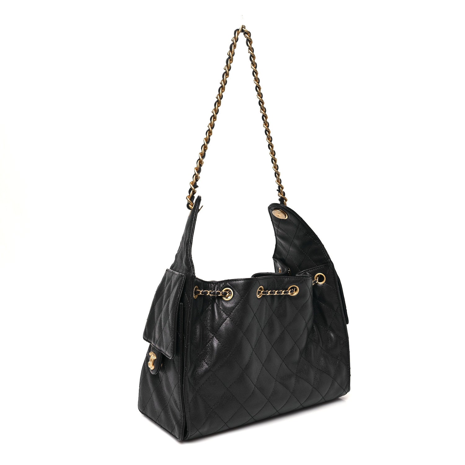 Chanel Caviar Quilted Small Chanel 25 Handbag Dark Navy 3 of 11