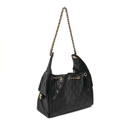 Chanel Caviar Quilted Small Chanel 25 Handbag Dark Navy 3 of 11