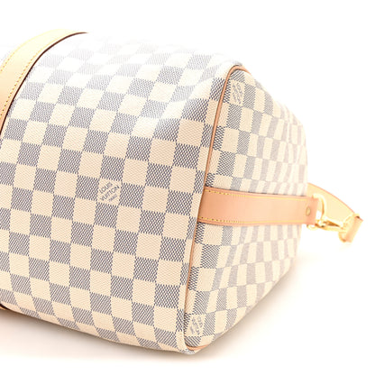 Louis Vuitton Damier Azur Keepall Bandouliere 45 8 of 9