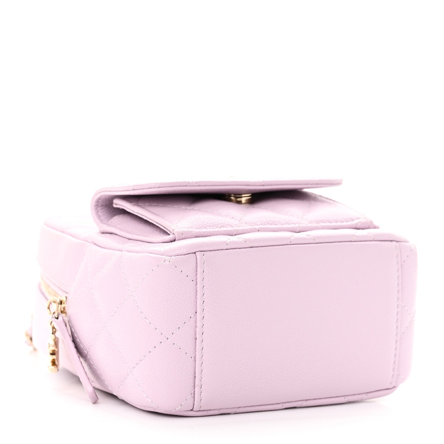 Chanel Caviar Quilted CC Mini Classic Backpack Light Purple 4 of 11