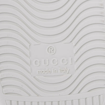 Gucci Calfskin Wool Web Bee Embroidered Womens Ace Sneakers 38.5 White 6 of 9