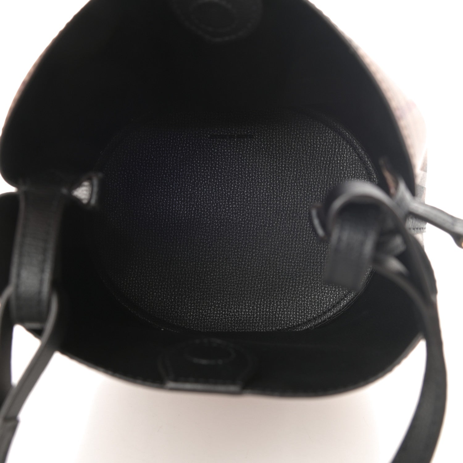 Burberry Haymarket Check Colours Small Lorne Bucket Crossbody Black 5 of 11